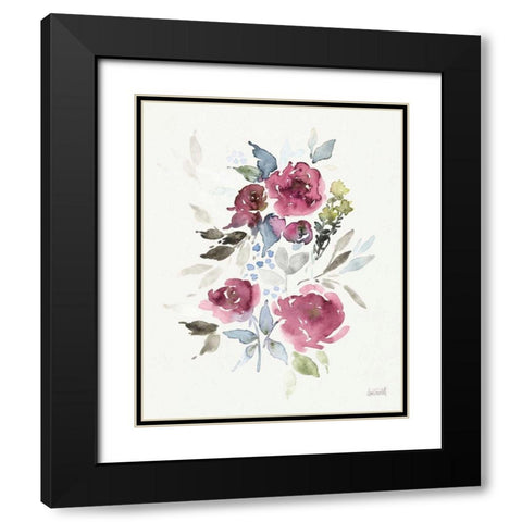 Soft Bouquet I Black Modern Wood Framed Art Print with Double Matting by Tavoletti, Anne