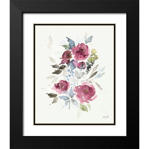Soft Bouquet I Black Modern Wood Framed Art Print with Double Matting by Tavoletti, Anne