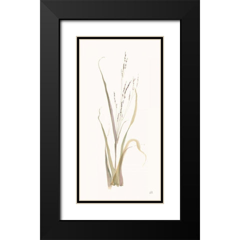 Moor Grass Black Modern Wood Framed Art Print with Double Matting by Paschke, Chris