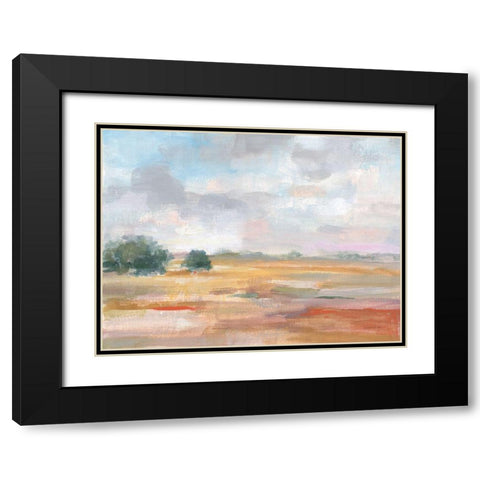 Big Sky in October Black Modern Wood Framed Art Print with Double Matting by Nai, Danhui