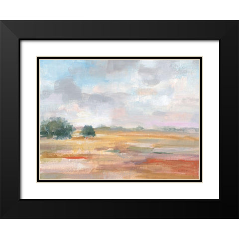 Big Sky in October Black Modern Wood Framed Art Print with Double Matting by Nai, Danhui