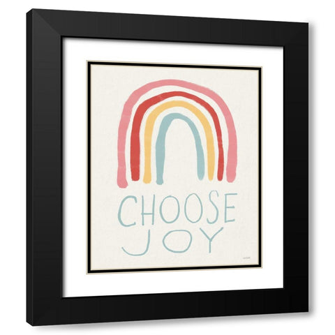 Choose Joy I Black Modern Wood Framed Art Print with Double Matting by Tavoletti, Anne