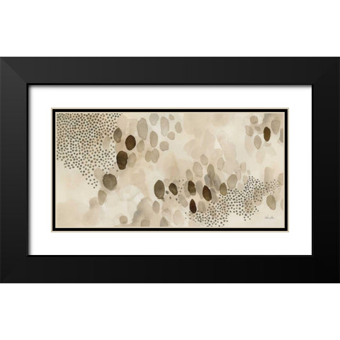 Natural Abstract II Black Modern Wood Framed Art Print with Double Matting by Horn, Laura