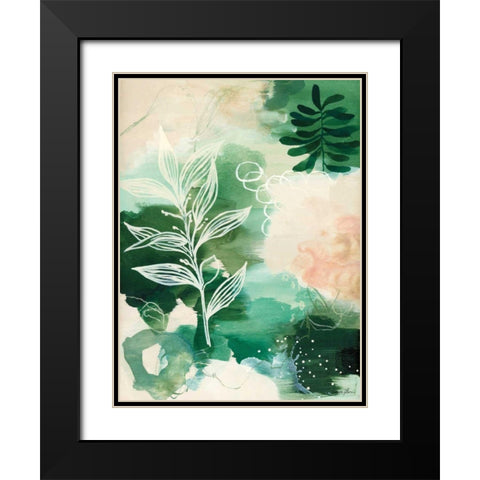 Nature Story I Black Modern Wood Framed Art Print with Double Matting by Horn, Laura