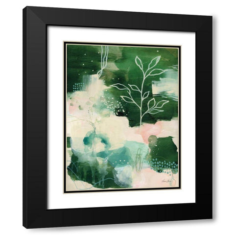 Nature Story II Black Modern Wood Framed Art Print with Double Matting by Horn, Laura