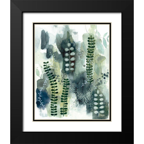 Woodland Walk VI Black Modern Wood Framed Art Print with Double Matting by Horn, Laura