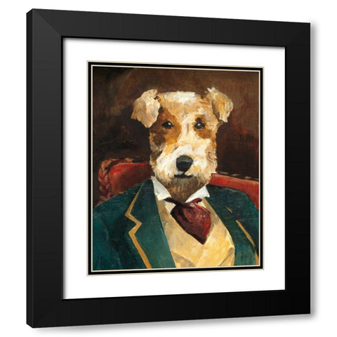 Edgar Allen Paw Crop Black Modern Wood Framed Art Print with Double Matting by Tillmon, Avery