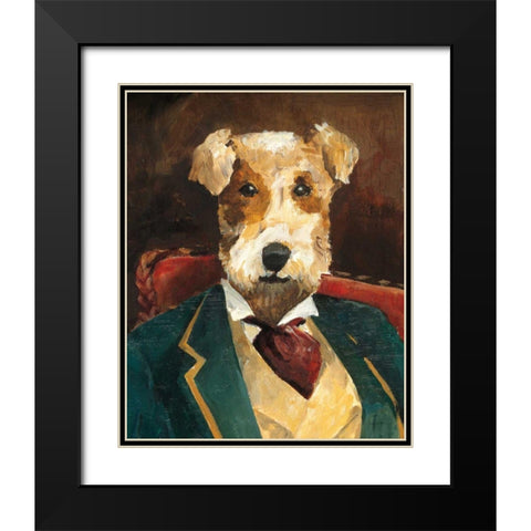 Edgar Allen Paw Crop Black Modern Wood Framed Art Print with Double Matting by Tillmon, Avery