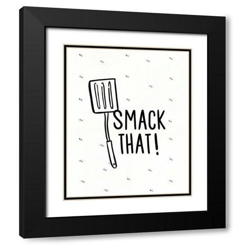 Kitchen Etiquette IV Black Modern Wood Framed Art Print with Double Matting by York, Leah