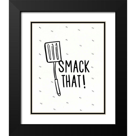 Kitchen Etiquette IV Black Modern Wood Framed Art Print with Double Matting by York, Leah