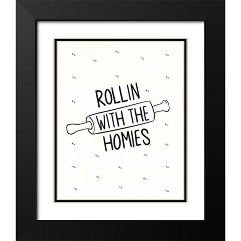 Kitchen Etiquette VI Black Modern Wood Framed Art Print with Double Matting by York, Leah