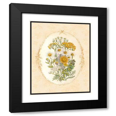 Gentle Soul Bouquet I Black Modern Wood Framed Art Print with Double Matting by Wild Apple Portfolio
