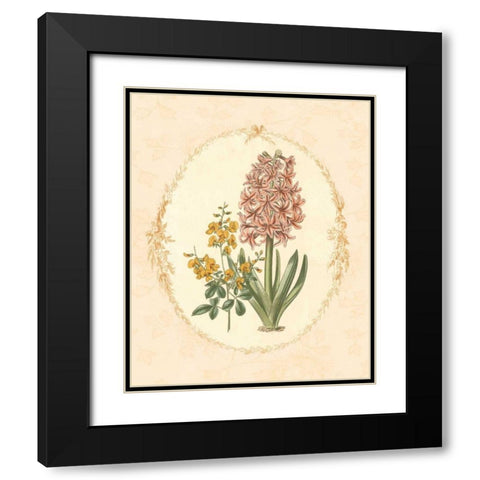 Gentle Soul Bouquet II Black Modern Wood Framed Art Print with Double Matting by Wild Apple Portfolio