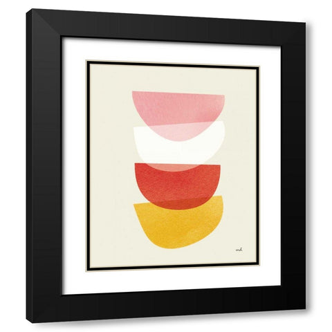 Balance II Oasis Black Modern Wood Framed Art Print with Double Matting by Hershey, Moira