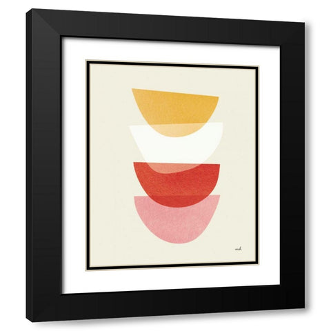 Balance III Oasis Black Modern Wood Framed Art Print with Double Matting by Hershey, Moira