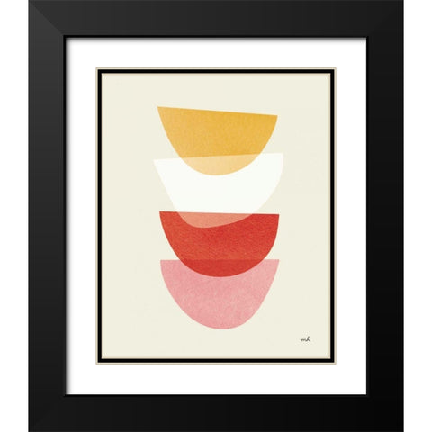 Balance III Oasis Black Modern Wood Framed Art Print with Double Matting by Hershey, Moira