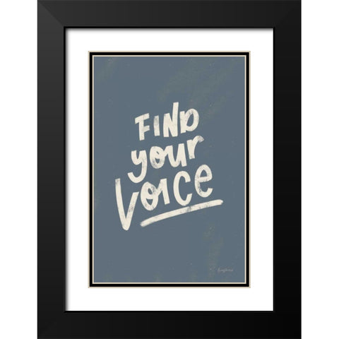 Rise Up I Neutral Black Modern Wood Framed Art Print with Double Matting by Thorns, Becky