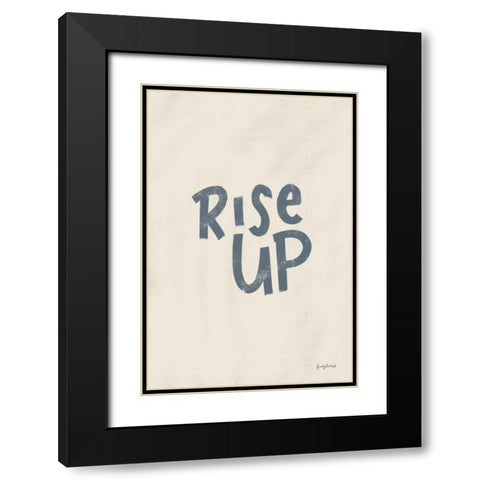 Rise Up II Neutral Black Modern Wood Framed Art Print with Double Matting by Thorns, Becky