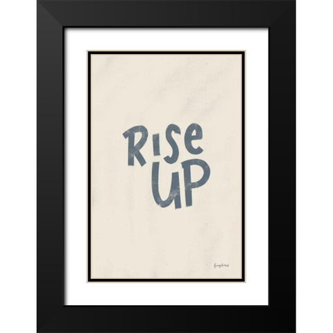 Rise Up II Neutral Black Modern Wood Framed Art Print with Double Matting by Thorns, Becky