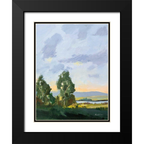 Evening Skies II Black Modern Wood Framed Art Print with Double Matting by Munger, Pamela