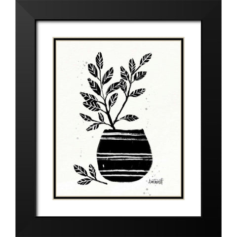 Botanical Sketches VII Black Modern Wood Framed Art Print with Double Matting by Tavoletti, Anne