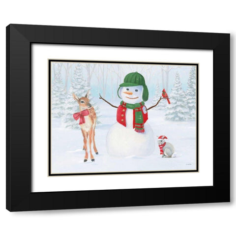 Dressed for Christmas I Black Modern Wood Framed Art Print with Double Matting by Wiens, James