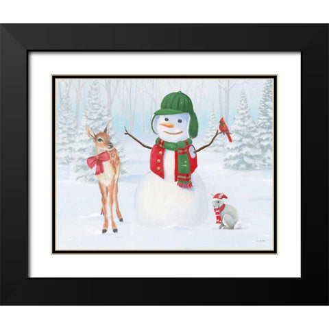 Dressed for Christmas I Black Modern Wood Framed Art Print with Double Matting by Wiens, James