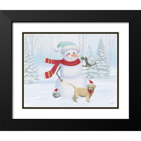 Dressed for Christmas III Black Modern Wood Framed Art Print with Double Matting by Wiens, James