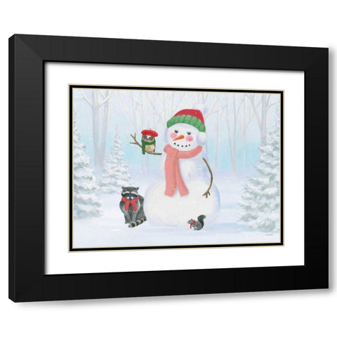 Dressed for Christmas IV Black Modern Wood Framed Art Print with Double Matting by Wiens, James