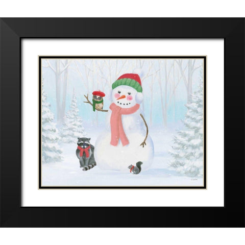 Dressed for Christmas IV Black Modern Wood Framed Art Print with Double Matting by Wiens, James