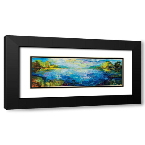 Panoramic Bliss Black Modern Wood Framed Art Print with Double Matting by Vertentes, Jeanette