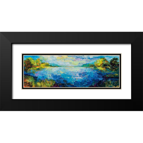 Panoramic Bliss Black Modern Wood Framed Art Print with Double Matting by Vertentes, Jeanette