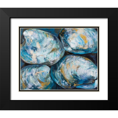 Stick Together Black Modern Wood Framed Art Print with Double Matting by Vertentes, Jeanette