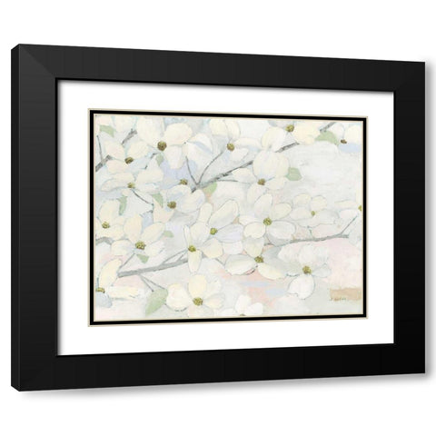 Dogwood Hues Black Modern Wood Framed Art Print with Double Matting by Wiens, James