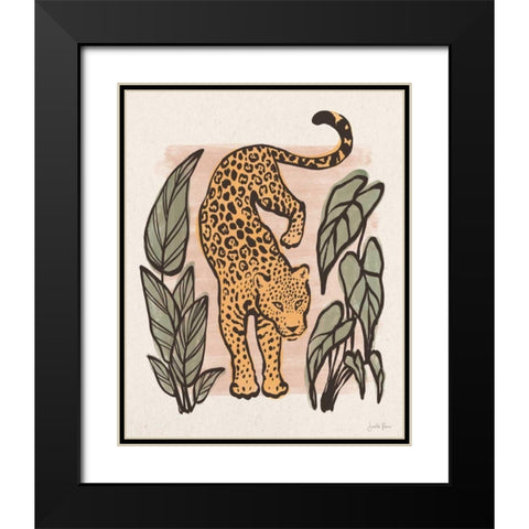 Jungle Cats I Black Modern Wood Framed Art Print with Double Matting by Penner, Janelle