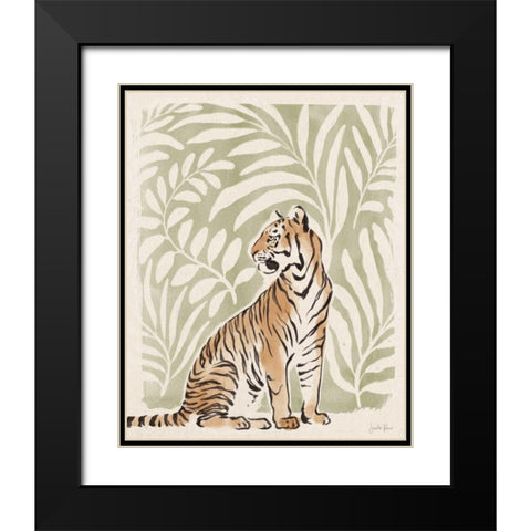 Jungle Cats II Black Modern Wood Framed Art Print with Double Matting by Penner, Janelle