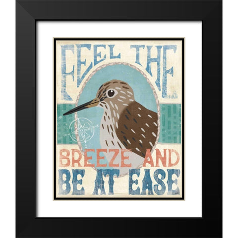 Coastal Portrait II Black Modern Wood Framed Art Print with Double Matting by Charron, Veronique