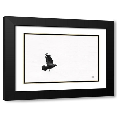 Air Clan Black Modern Wood Framed Art Print with Double Matting by Larson, Nathan