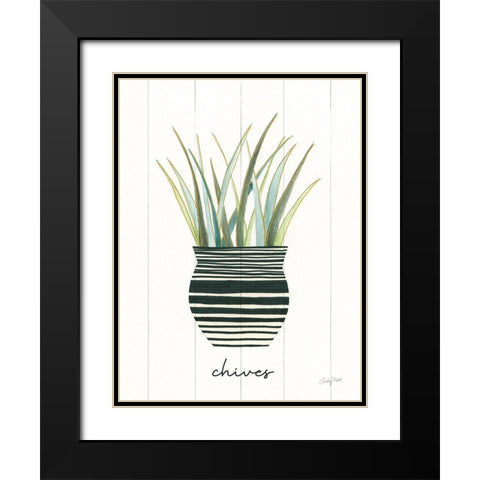 Herb Garden VI Black Modern Wood Framed Art Print with Double Matting by Prahl, Courtney