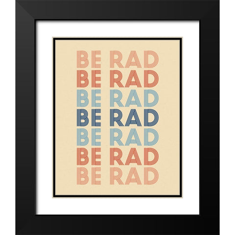Retro Words III Cream Black Modern Wood Framed Art Print with Double Matting by Wild Apple Portfolio