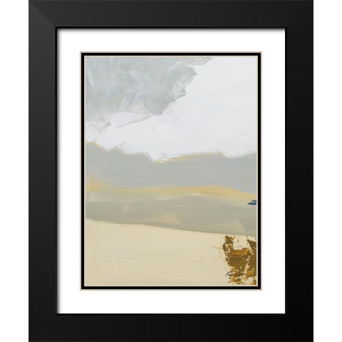 Gold Sands II Black Modern Wood Framed Art Print with Double Matting by Munger, Pamela