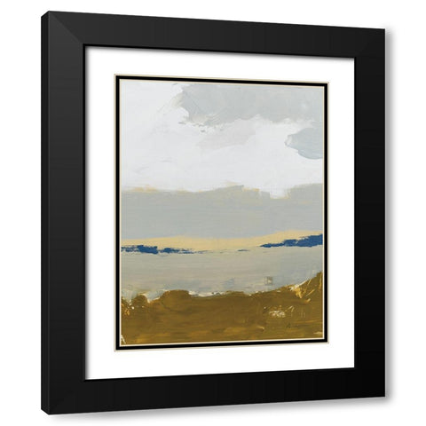 Gold Sands III Black Modern Wood Framed Art Print with Double Matting by Munger, Pamela