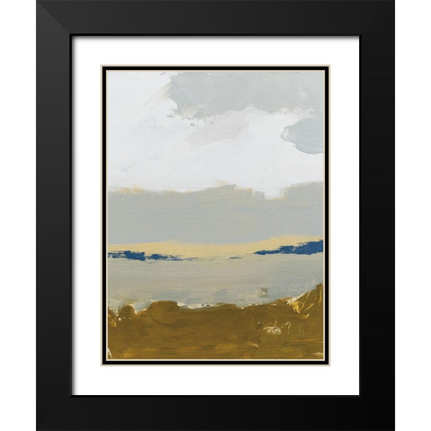 Gold Sands III Black Modern Wood Framed Art Print with Double Matting by Munger, Pamela