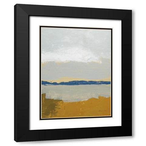 Gold Sands IV Black Modern Wood Framed Art Print with Double Matting by Munger, Pamela