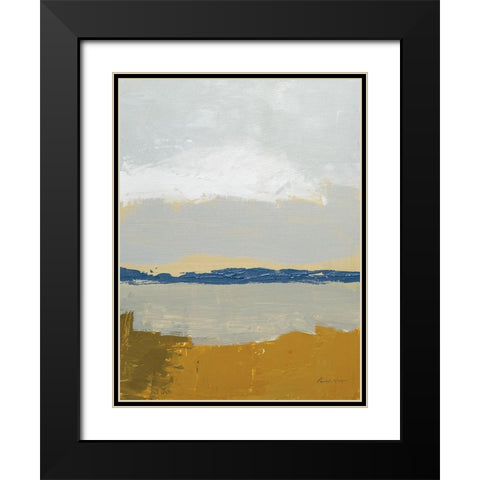 Gold Sands IV Black Modern Wood Framed Art Print with Double Matting by Munger, Pamela