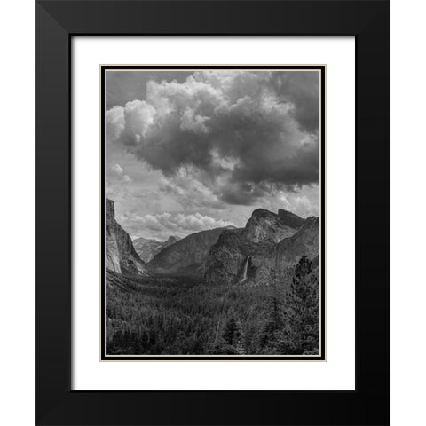 Scenic Landscape III BW Crop II Black Modern Wood Framed Art Print with Double Matting by Eichman, Andre