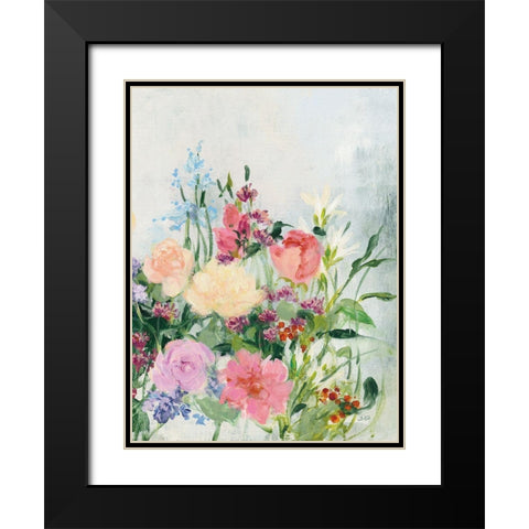 The Cutting Garden IV Black Modern Wood Framed Art Print with Double Matting by Purinton, Julia