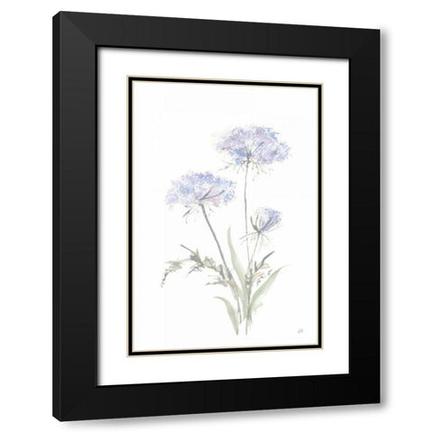 Tall Queen Annes Lace I Black Modern Wood Framed Art Print with Double Matting by Paschke, Chris