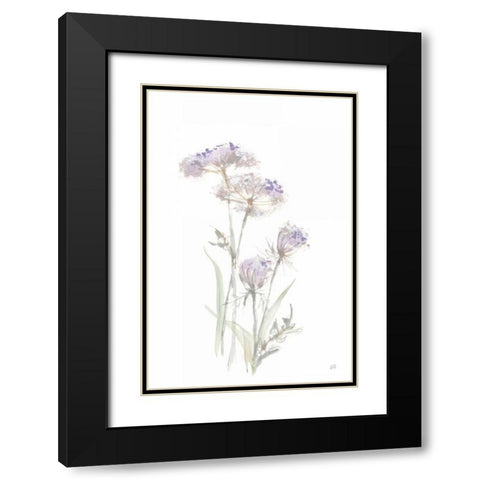 Tall Queen Annes Lace II Black Modern Wood Framed Art Print with Double Matting by Paschke, Chris