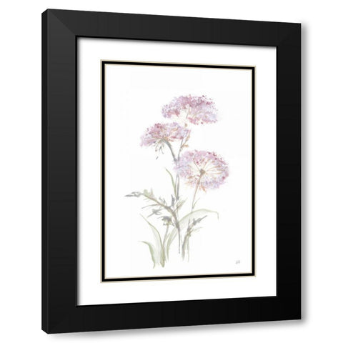 Tall Queen Annes Lace III Black Modern Wood Framed Art Print with Double Matting by Paschke, Chris